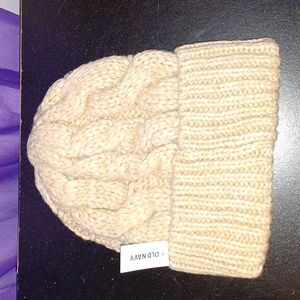 New Women's Old Navy Sweater-Knit Mocha Taffy Beanie Hat
